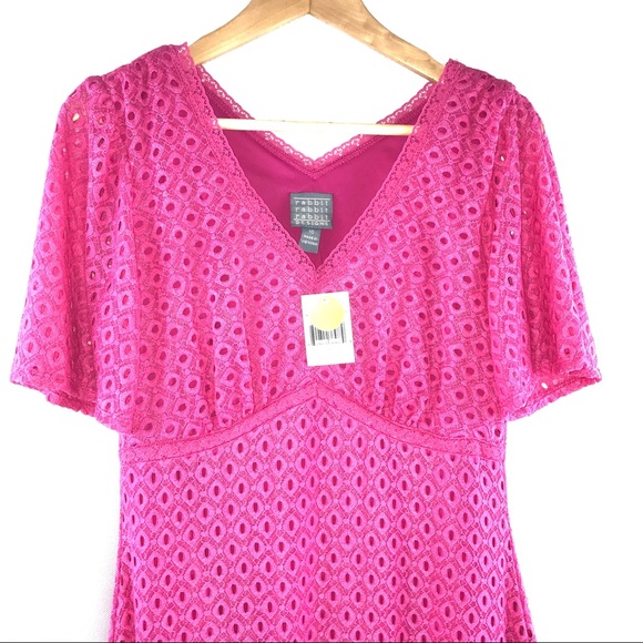 Rabbit Rabbit Rabbit Pink Midi Dress - Picture 3 of 6